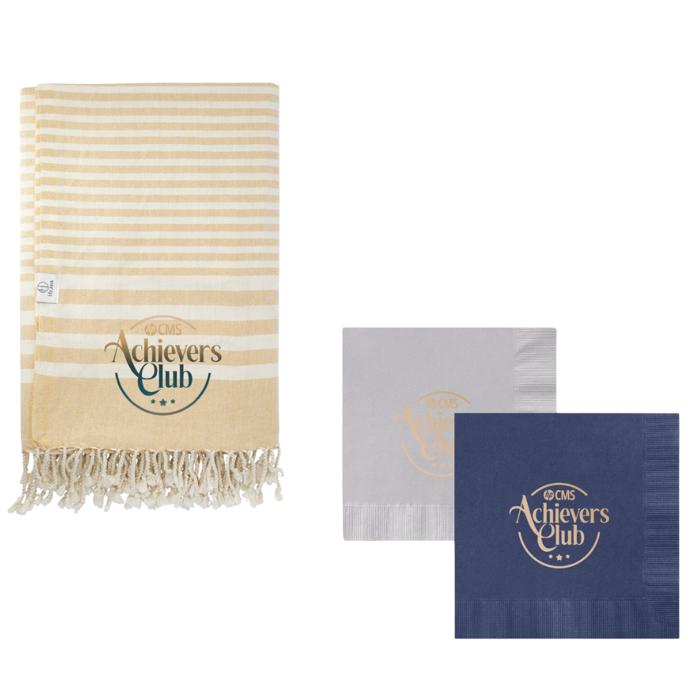 HP Branded Towel and Napkins